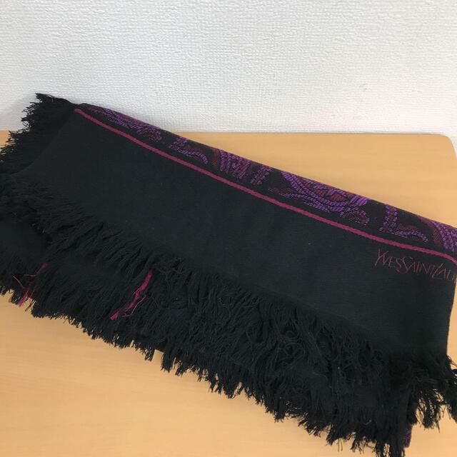 マフラー/ショールvintage YSL big mut blanket クリーニング済