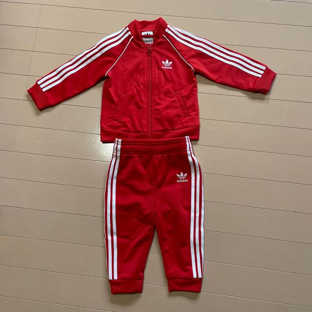 adidas(アディダス)のアディダス  ジャージセットアップ　80センチ キッズ/ベビー/マタニティのベビー服(~85cm)(その他)の商品写真