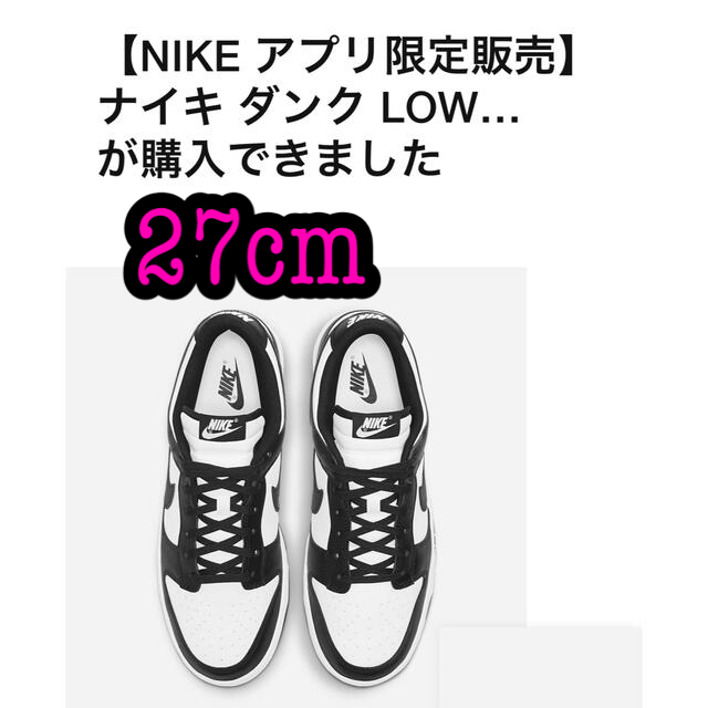 NIKE(ナイキ)の27cm ナイキ　ダンク　LOW NIKE DUNK メンズの靴/シューズ(スニーカー)の商品写真