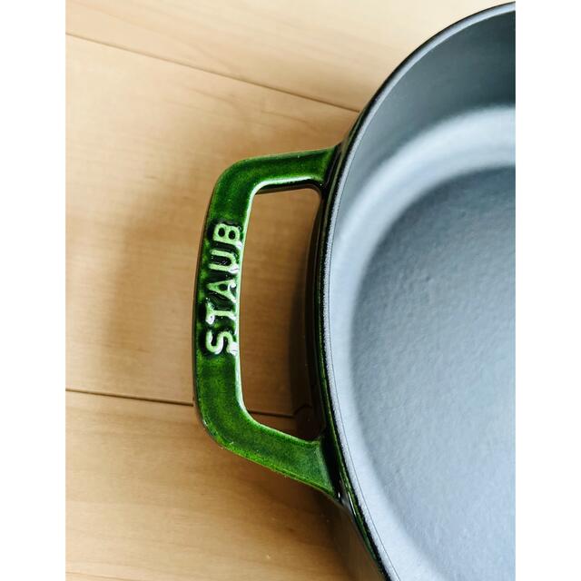 ストウブ staub 鍋 ブレイザー ソテーパン 28cm バジル インテリア/住まい/日用品のキッチン/食器(鍋/フライパン)の商品写真