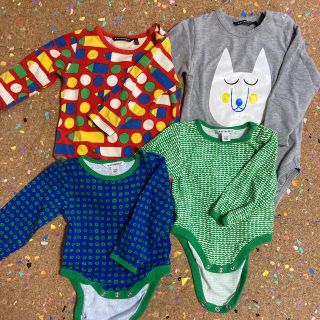 マリメッコ(marimekko)のmarimekko ロンパース４枚セット(ロンパース)