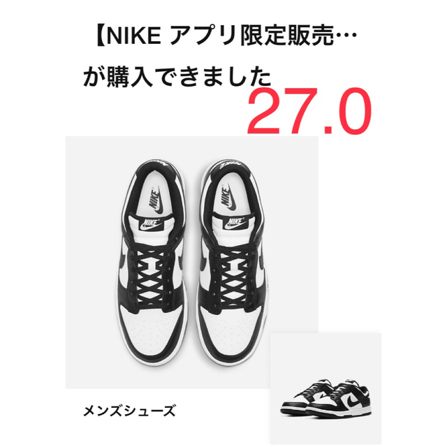 270購入店Nike DUNK LOW RETRO "White/Black"