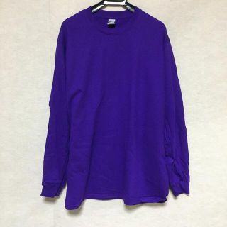 ギルタン(GILDAN)の新品 GILDAN ギルダン 長袖ロンT パープル 紫 M(Tシャツ/カットソー(七分/長袖))