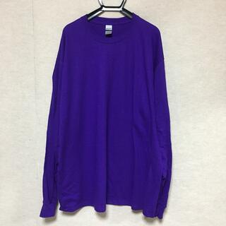 ギルタン(GILDAN)の新品 GILDAN ギルダン 長袖ロンT パープル 紫 XL(Tシャツ/カットソー(七分/長袖))