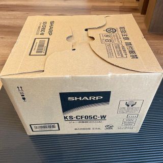 シャープ(SHARP)のSHARP ジャー炊飯器 KS-CF05C-W(炊飯器)