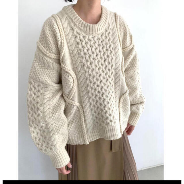 CLANE 　3D CABLE WIDE KNIT TOPS　クラネ　ニット