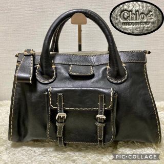 クロエ(Chloe)のはるにゃん様 専用　Chloe エディス ハンドバッグ オールレザー ステッチ(ハンドバッグ)