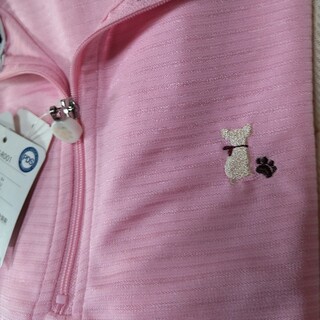 パーソンズ(PERSON'S)のパーソンズスポーツ 半袖 ポロシャツ アームカバー付 ピンク 犬(Tシャツ(半袖/袖なし))