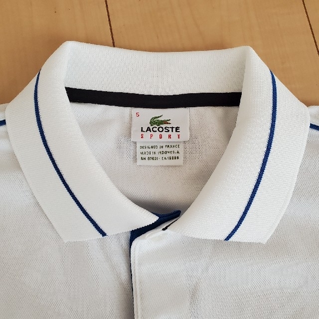 LACOSTE - (新品・未使用)LACOSTE ポロシャツ 白の通販 by たかぴー's