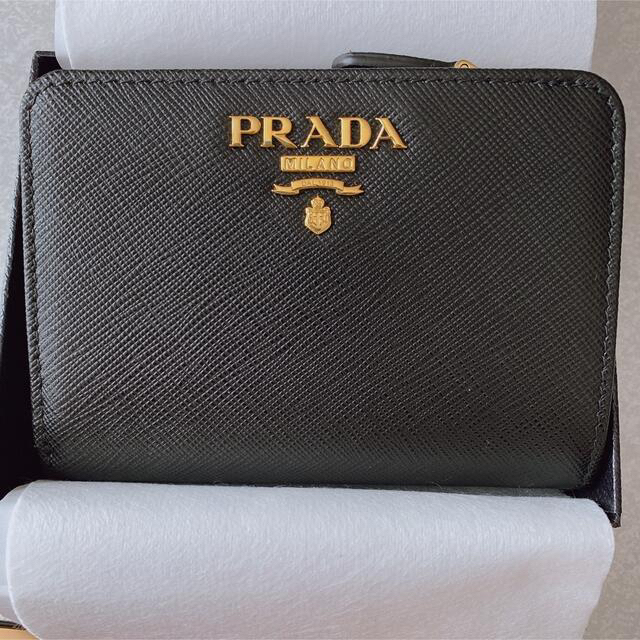 PRADA サフィアーノ マルチカラー財布 ブラック