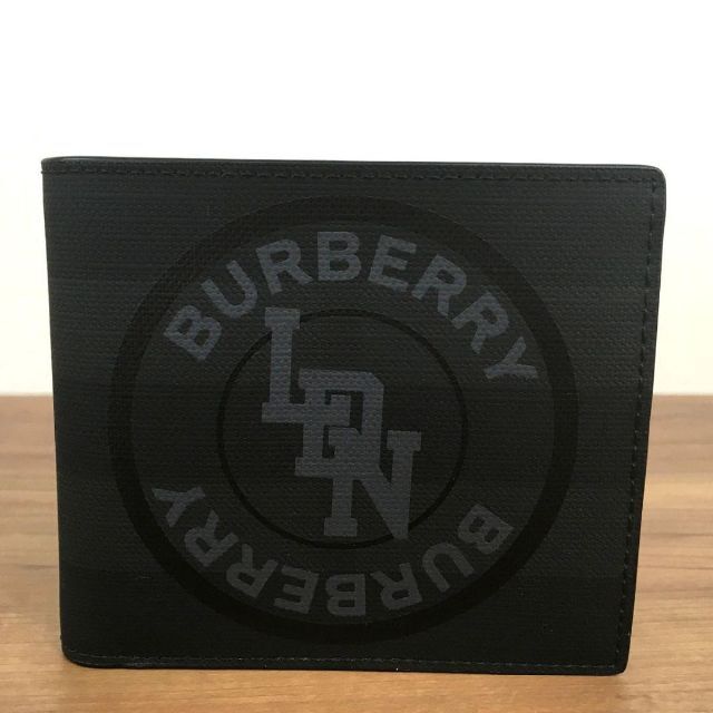 BURBERRY(バーバリー)の未使用品 BURBERRY 財布 ブラック×グレー バーバリー 136 メンズのファッション小物(折り財布)の商品写真