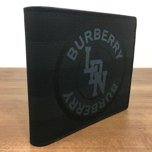 BURBERRY(バーバリー)の未使用品 BURBERRY 財布 ブラック×グレー バーバリー 136 メンズのファッション小物(折り財布)の商品写真