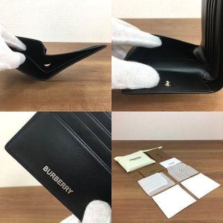 BURBERRY - 未使用品 BURBERRY 財布 ブラック×グレー バーバリー 136の