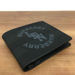 BURBERRY - 未使用品 BURBERRY 財布 ブラック×グレー バーバリー 136の