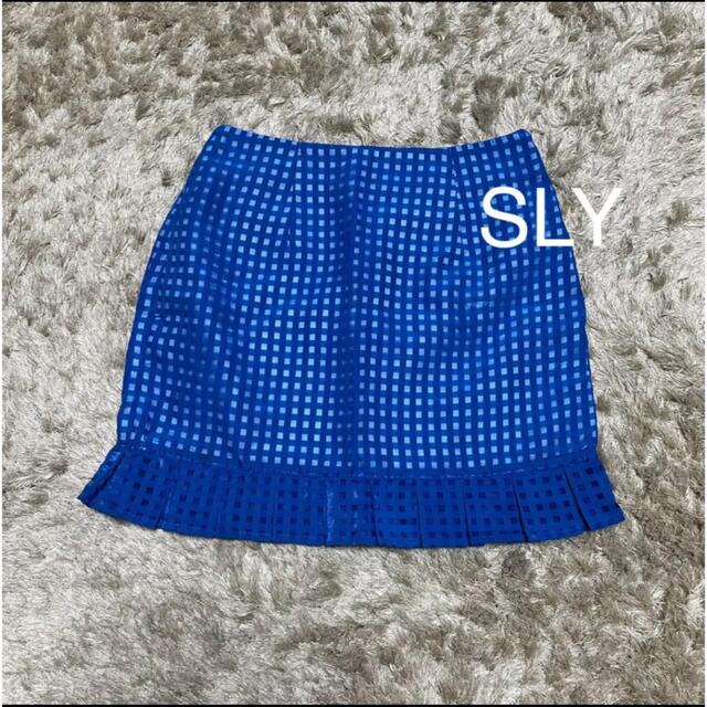 SLY(スライ)のSLYミニスカート　ギンガムチェック レディースのスカート(ミニスカート)の商品写真