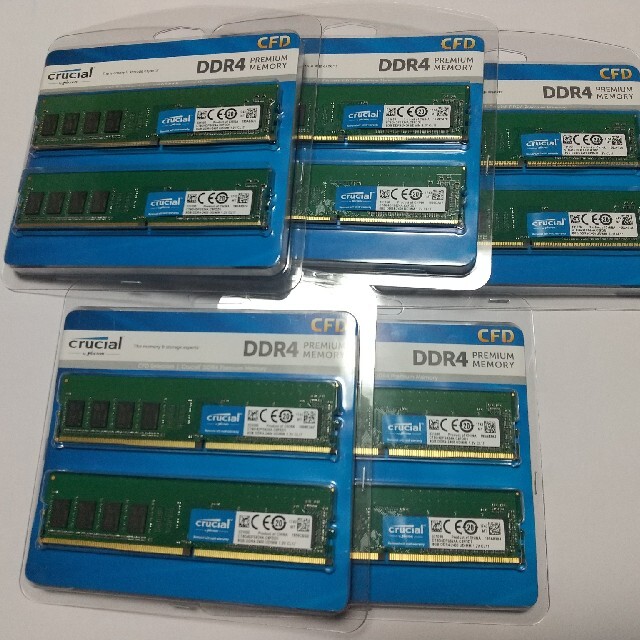 メモリ Crucial DDR4 2400 8GB X2 X5