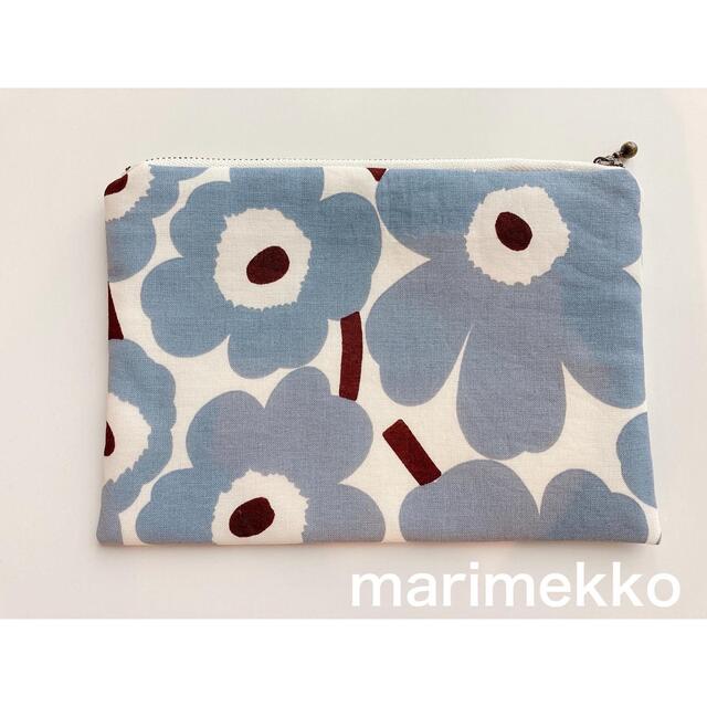 marimekko(マリメッコ)のマリメッコ ミニウニッコ ブルーグレー ポーチ ハンドメイドのファッション小物(ポーチ)の商品写真