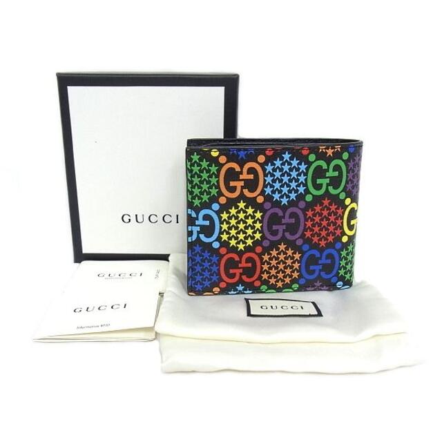 Gucci(グッチ)のGUCCI　グッチ　GGサイケデリック　二つ折り札入れ　財布 メンズのファッション小物(折り財布)の商品写真