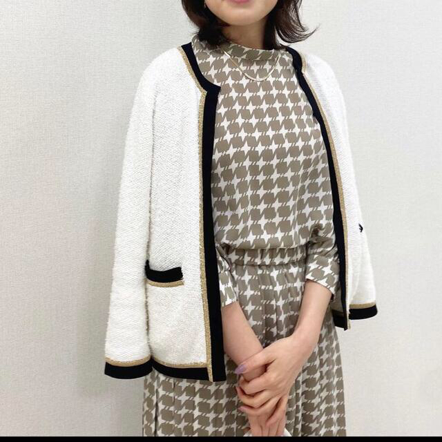 tiara - バイカラーニットジャケットの通販 by nanaさん's shop
