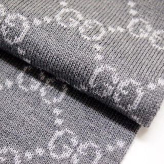 Gucci - 【10】GUCCI マフラー/ストール 男女兼用 WOOL100% グレーの