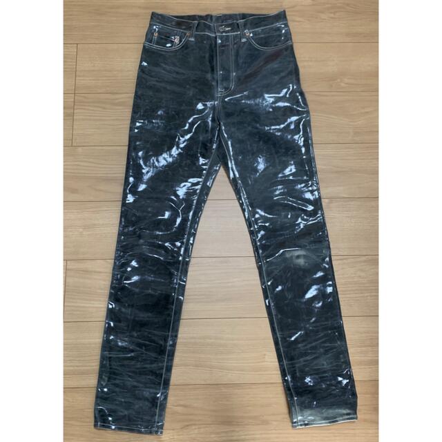 パンツdoublet 19aw coating denim pants