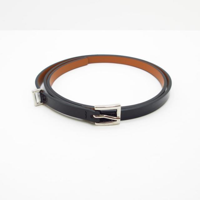 メゾンボワネ ベルト 80/32 - 黒×シルバー レディースのファッション小物(ベルト)の商品写真