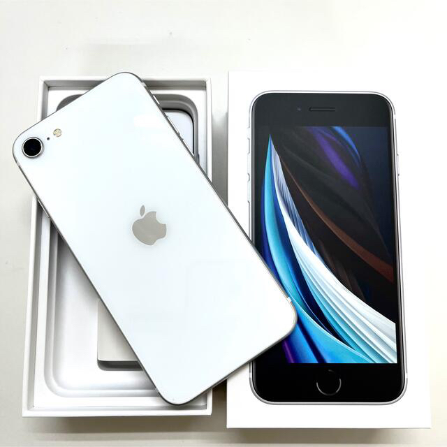 【保障できる】 第2世代 SE iPhone - Apple (SE2) SIMフリー GB 256 ホワイト スマートフォン本体