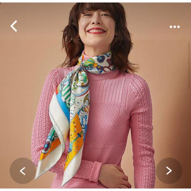 最高級 Hermes 新品 エルメス スカーフ ダブルフェイス 杖傘と決闘