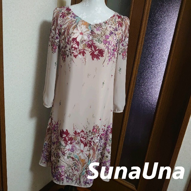 レディースSunaUna 花柄ロングワンピース