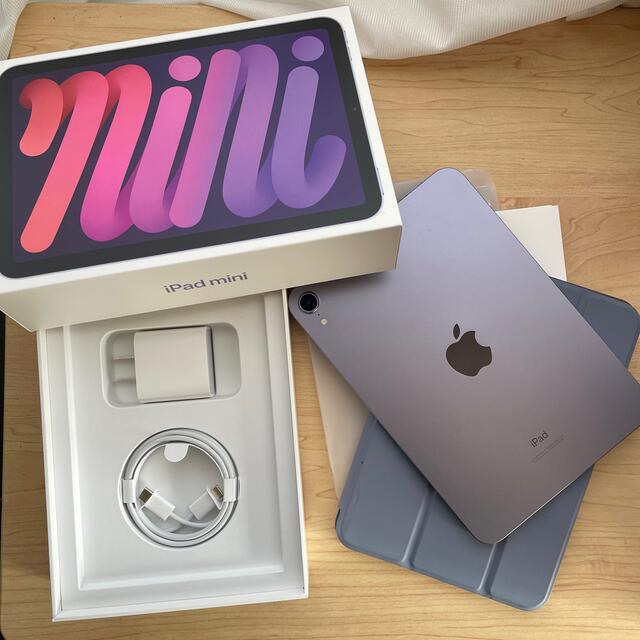 iPad　mini6  WiFi 美品 パープルケーブルなどは付属いたしません