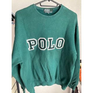 ポロラルフローレン(POLO RALPH LAUREN)のラルフローレン 緑タグ アーチロゴスウェット トレーナー グリーン(スウェット)