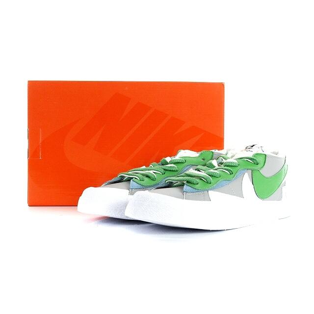 NIKE(ナイキ)のナイキ NIKE sacai スニーカー レザー 28cm 緑 グレー メンズの靴/シューズ(スニーカー)の商品写真
