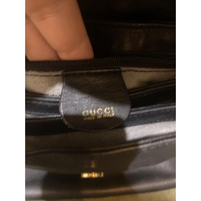 Gucci(グッチ)のGUCCI 革　ショルダーバッグ  黒 メンズのバッグ(ショルダーバッグ)の商品写真