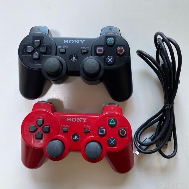PS3 ワイヤレスコントローラ 2個セット エンタメ/ホビーのゲームソフト/ゲーム機本体(その他)の商品写真