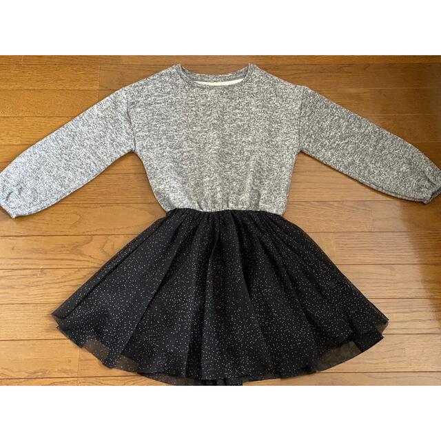 ZARA KIDS(ザラキッズ)のZARA girl 長袖ワンピース　9歳 キッズ/ベビー/マタニティのキッズ服女の子用(90cm~)(ワンピース)の商品写真