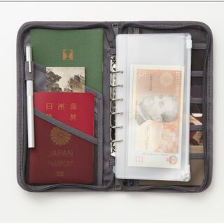 無印良品 MUJI パスポートケース ウォレット グレー  家計管理(ファイル/バインダー)