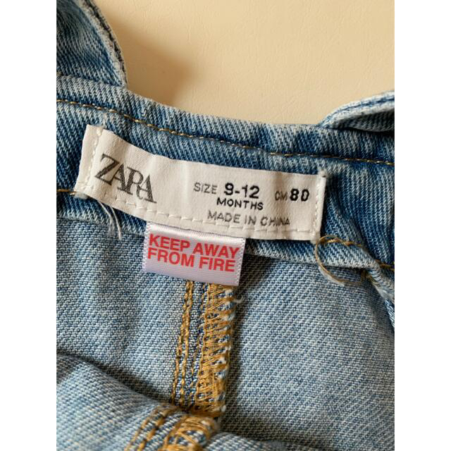 ZARA(ザラ)のZARA デニムスカート　ベビー 80 キッズ/ベビー/マタニティのベビー服(~85cm)(スカート)の商品写真