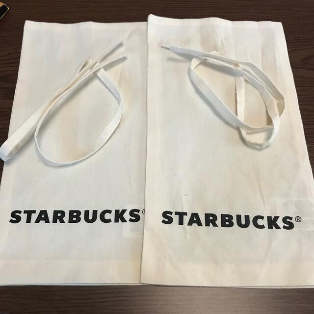 Starbucks Coffee(スターバックスコーヒー)のけーこ74様専用　スターバックス　ギフト巾着袋　美品　スタバ レディースのバッグ(ショップ袋)の商品写真