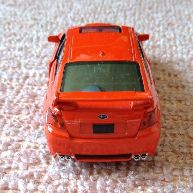 スバル(スバル)の中古品　プルバックカー　SUBARU　WRX STI エンタメ/ホビーのおもちゃ/ぬいぐるみ(ミニカー)の商品写真