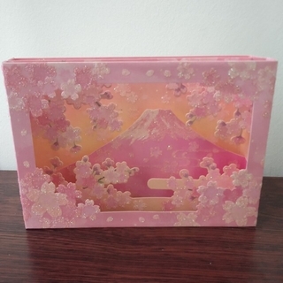 サンリオ立体メッセージカード　桜　富士山　キラキラ(カード/レター/ラッピング)