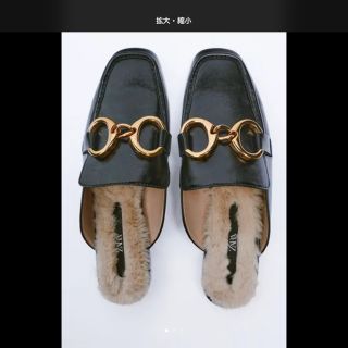 ザラ(ZARA)のZARAバックルミュール37(ミュール)