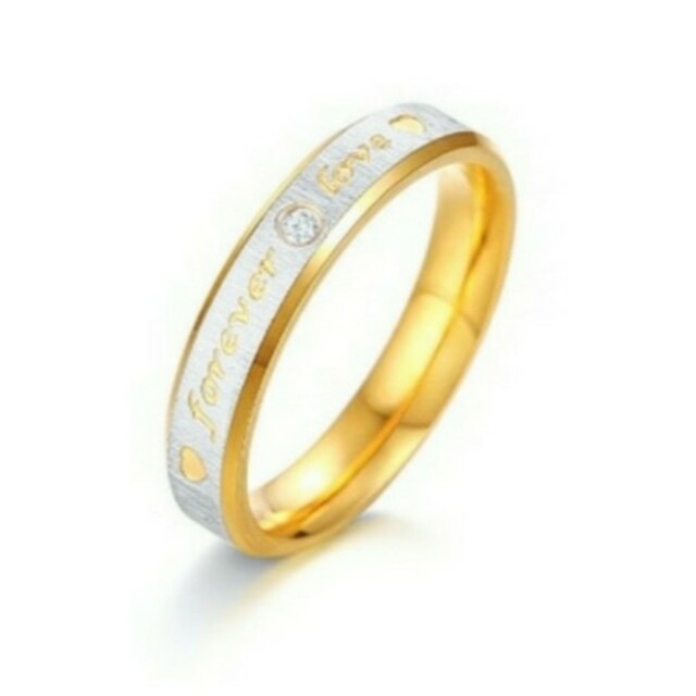 ステンレス リング 指輪 ♥forever love♥ 7.5号 レディースのアクセサリー(リング(指輪))の商品写真