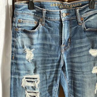 アメリカンイーグル(American Eagle)のアメリカンイーグル ダメージジーンズ デニム(デニム/ジーンズ)