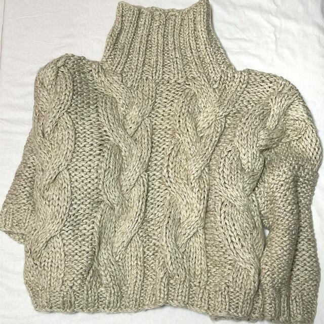 ameri vintage MIXYARN CABLE KNIT 2