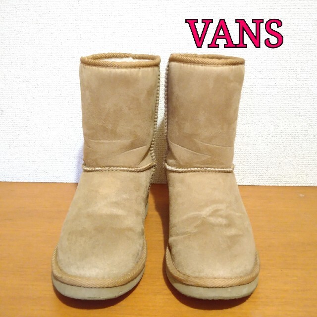 VANS(ヴァンズ)のバンズ VANS ブーツ レディース 裏ボア ベージュ インヒール レディースの靴/シューズ(ブーツ)の商品写真