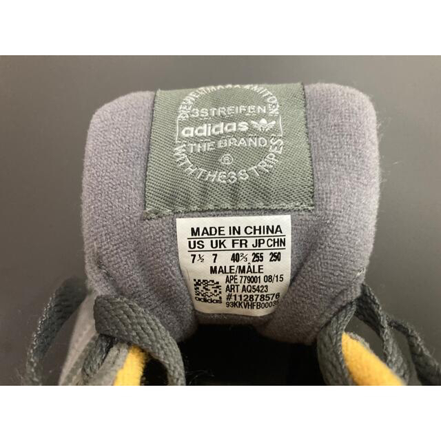 adidas - アディダス オリジナルス ZX 700 グレー/イエロー 25.5 adidas - アディダス オリジナルス ZX 700 グレー/イエロー 25.5