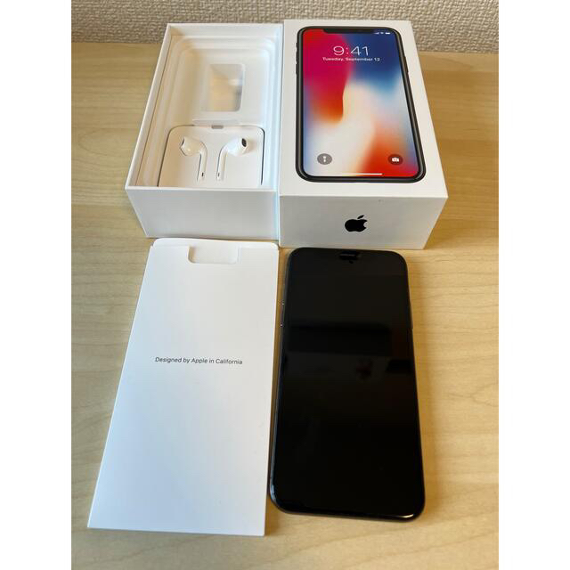 iPhonex スペースグレー64GB（docomo版）SIMフリー