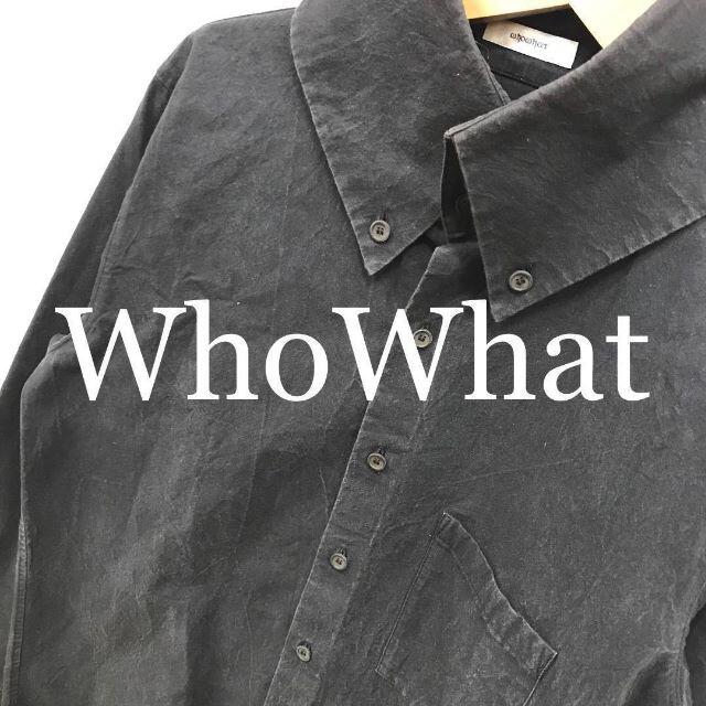 WhoWhat フーワット 長袖 シャツ