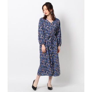 ザショップティーケー(THE SHOP TK)の【ミュルーズ染織美術館コラボ】花柄ワンピース THESHOPTK(ひざ丈ワンピース)