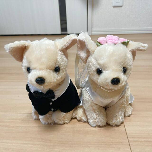 チワワ　ウェルカムスペース　結婚式　ぬいぐるみ ハンドメイドのウェディング(ウェルカムボード)の商品写真